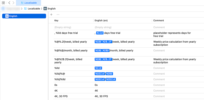 xcode string catalog localization file